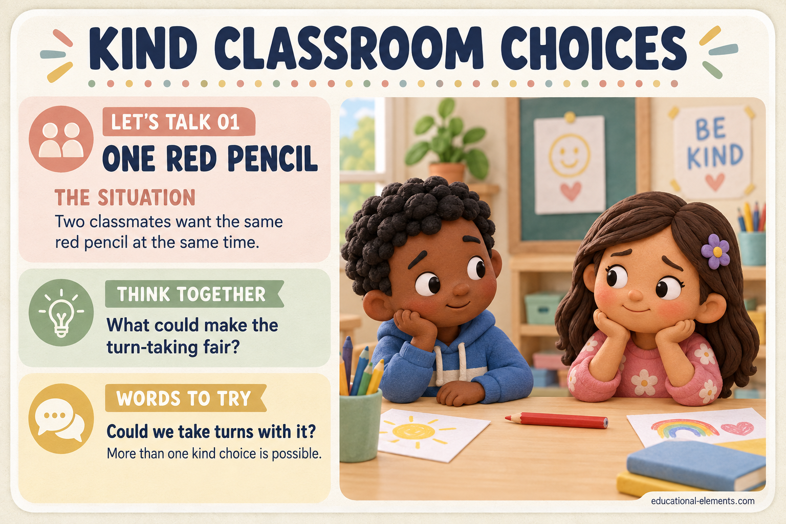 Preview of Kind Classroom Choices